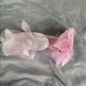 Elegant Pink Floral Earrings